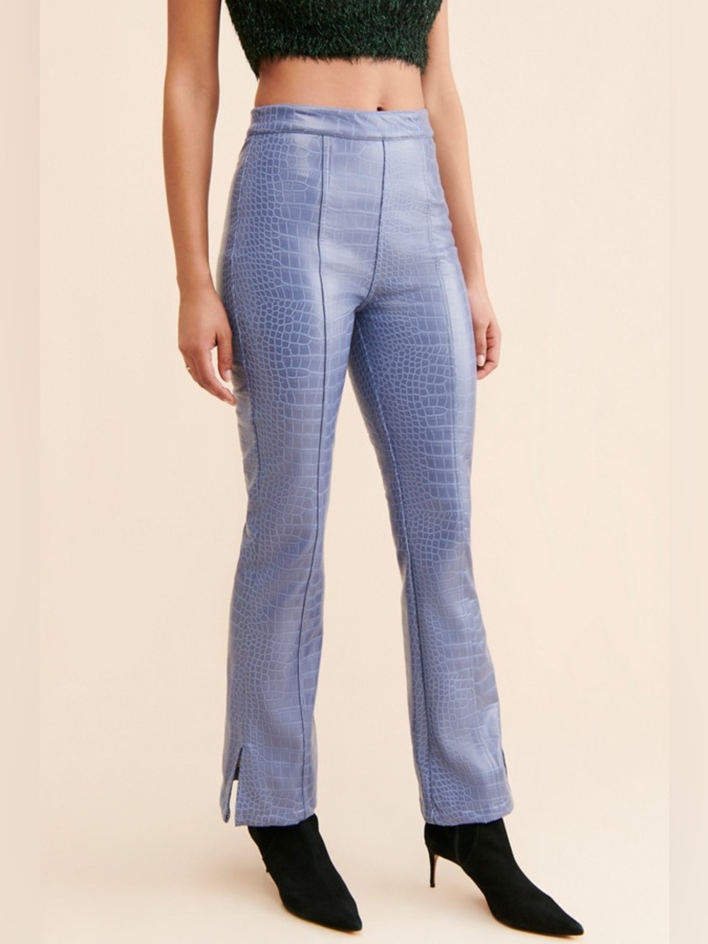 Hosbjerg Irah Vegan Leather Croc Pants